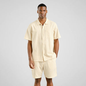 Camisa cuello camisero AMARILLO