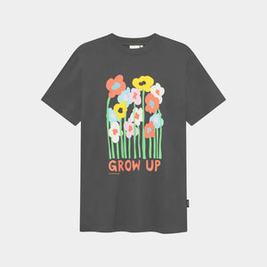 Camiseta con serigrafía GRIS