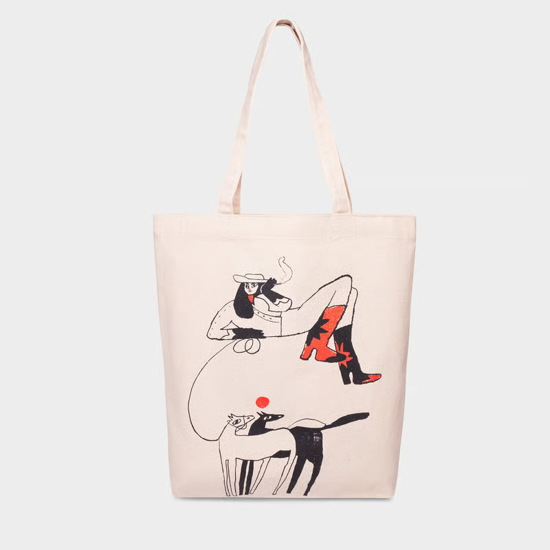 Tote de lona BLANCO