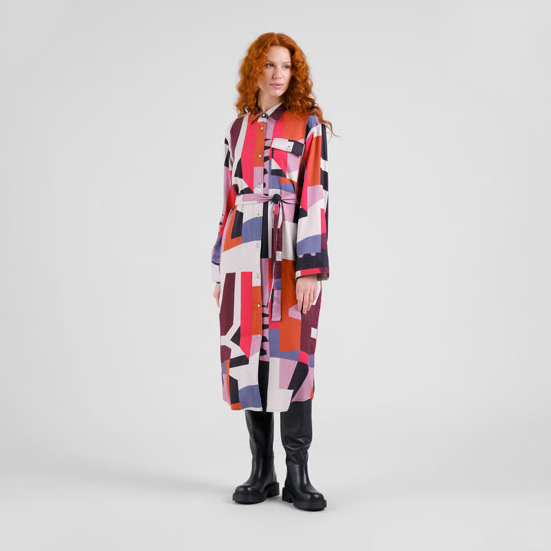 Vestido camisero ESTAMPADO