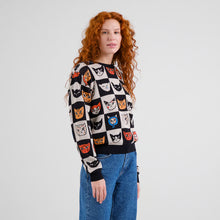 Cargar imagen en el visor de la galería, Jersey jacquard NEGRO
