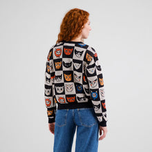 Cargar imagen en el visor de la galería, Jersey jacquard NEGRO
