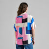 Camisa manga corta Abstract Block Multicolor