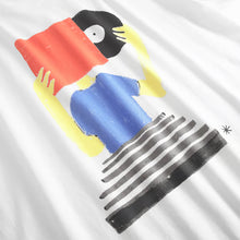 Load image into Gallery viewer, Camiseta estampado disco Blanco
