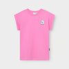 Camiseta cat Manga corta Rosa