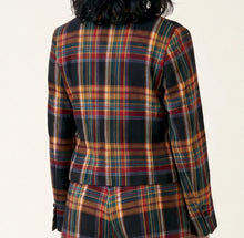 Load image into Gallery viewer, Chaqueta de cuadros escoceses Multicolor
