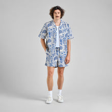 Cargar imagen en el visor de la galería, Camisa manga corta Ocean Azul
