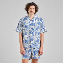 Cargar imagen en el visor de la galería, Camisa manga corta Ocean Azul
