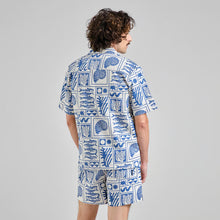 Cargar imagen en el visor de la galería, Camisa manga corta Ocean Azul
