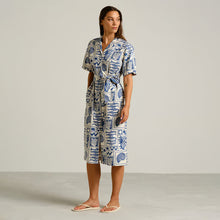 Cargar imagen en el visor de la galería, Vestido estampado ocean Azul
