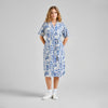 Vestido estampado ocean Azul