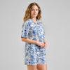 Camisa estampado Ocean  Azul