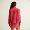 Chaqueta corta pana Roja