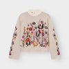 Jersey estampado flores Crema