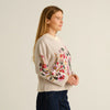 Jersey estampado flores Crema