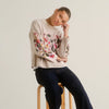 Jersey estampado flores Crema