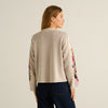 Jersey estampado flores Crema