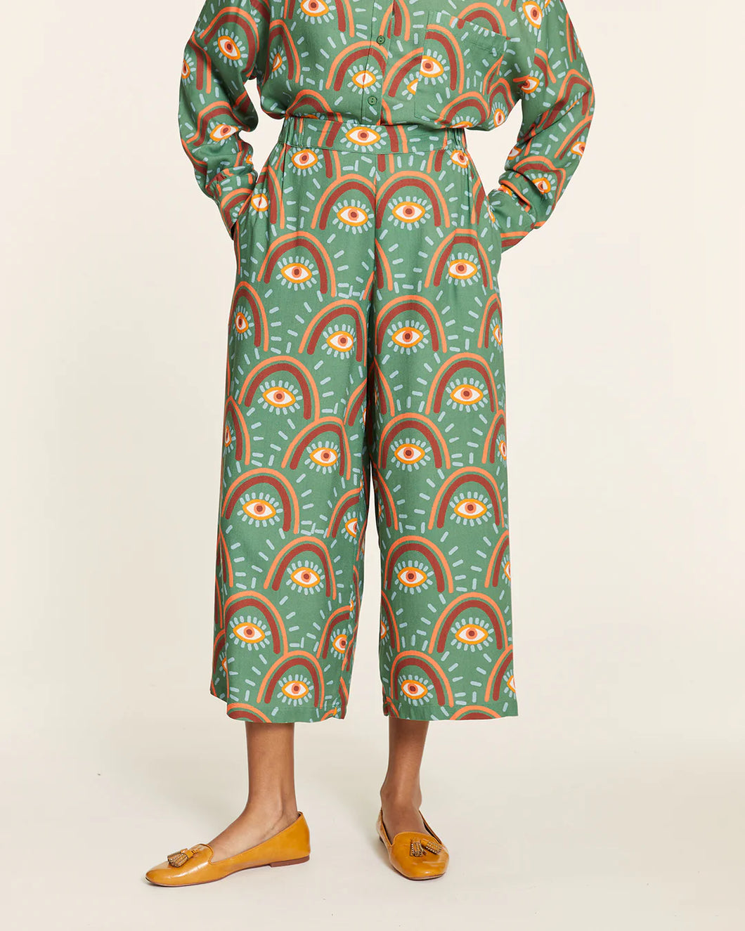 Pantalón culote VERDE