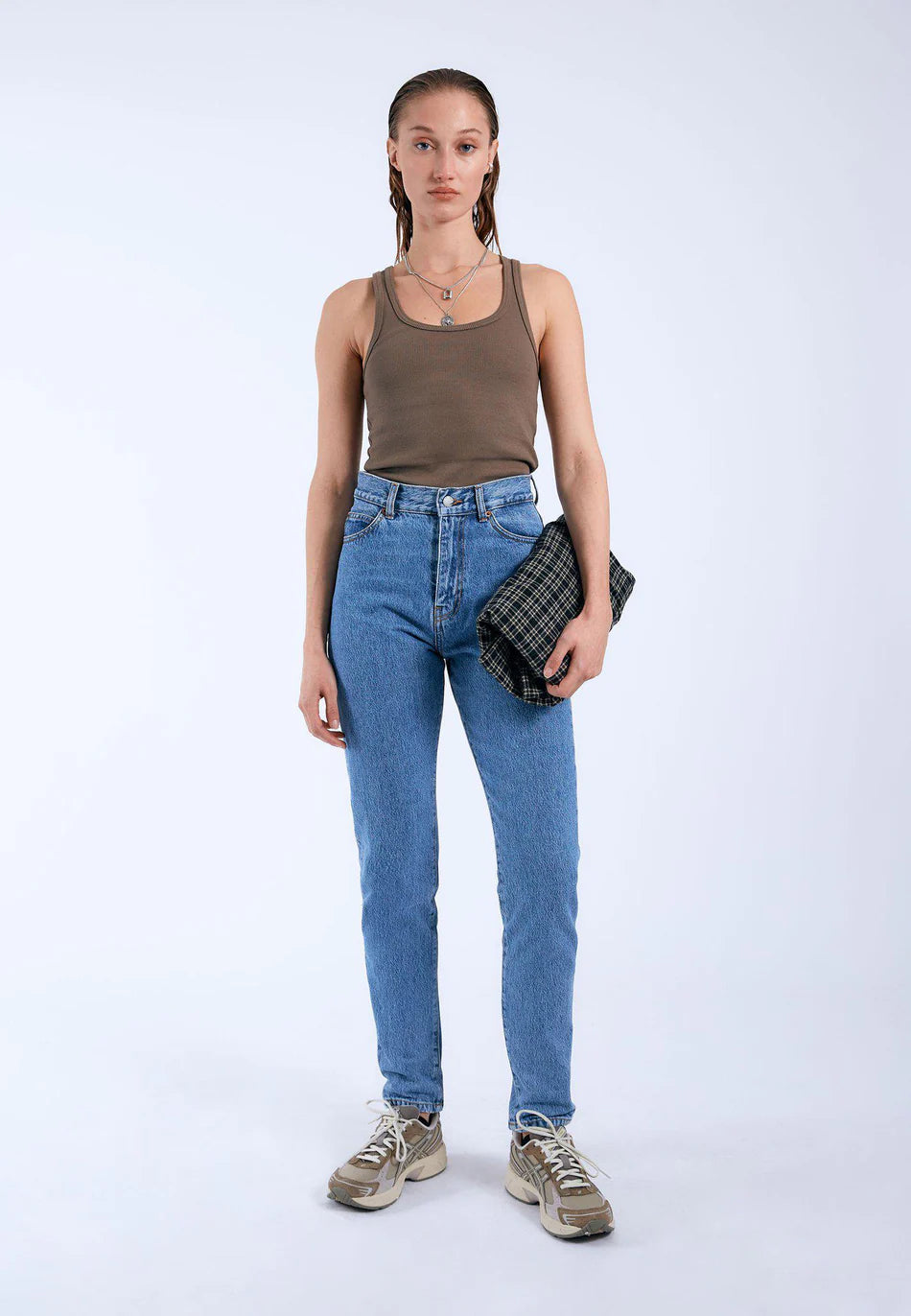 Vaquero Mom fit AZUL