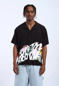 Camisa holgada NEGRO