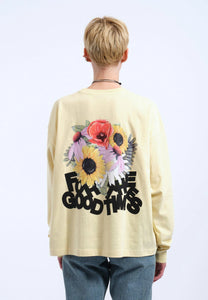 Camiseta M/largas oversize AMARILLO
