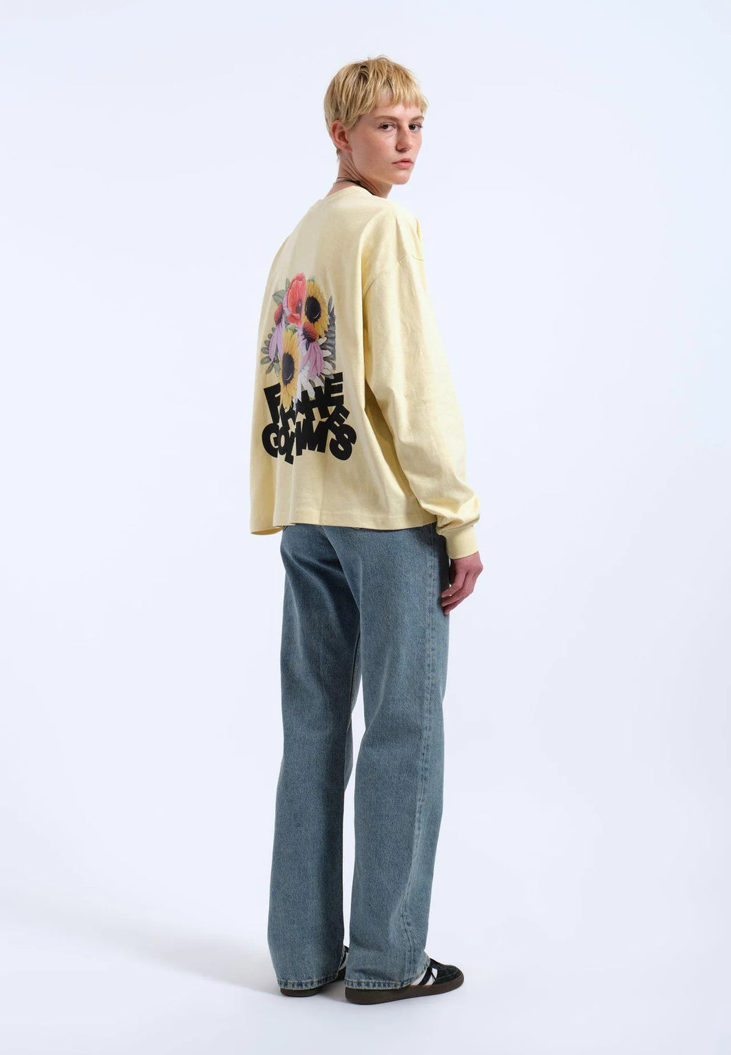 Camiseta M/largas oversize AMARILLO