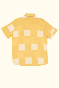 Camisa estampada a mano AMARILLO