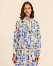 Cargar imagen en el visor de la galería, Sobrecamisa estampado Azul
