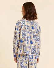 Cargar imagen en el visor de la galería, Sobrecamisa estampado Azul
