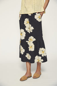 Falda con volante NEGRO