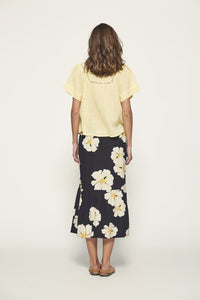 Falda con volante NEGRO