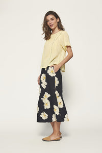 Falda con volante NEGRO