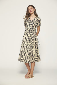 Vestido estampado NEGRO