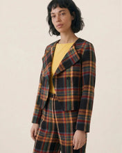 Load image into Gallery viewer, Chaqueta de cuadros escoceses Multicolor
