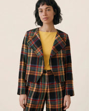 Load image into Gallery viewer, Chaqueta de cuadros escoceses Multicolor
