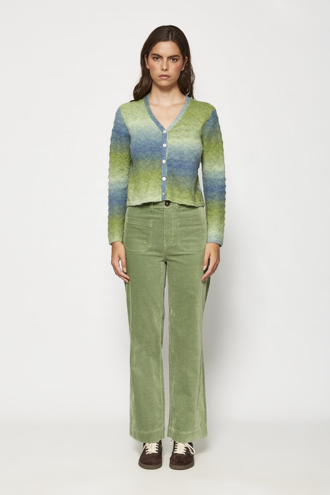 Pantalón de pana VERDE