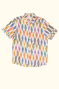 Camisa estampada a mano MULTICOLOR