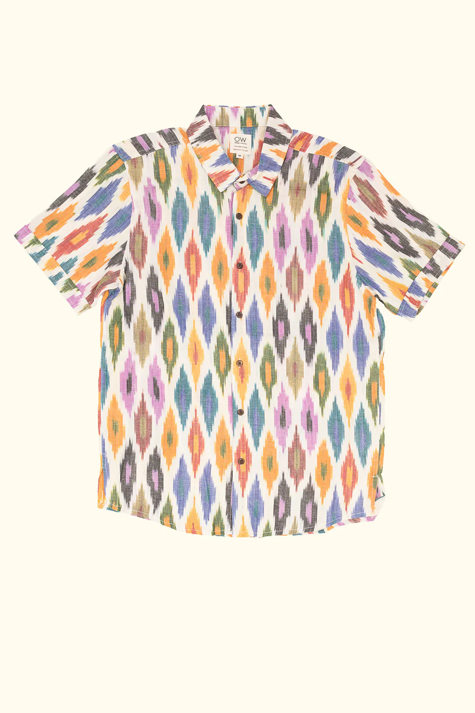 Camisa estampada a mano MULTICOLOR