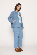 Load image into Gallery viewer, Chaqueta rayas finas Azul
