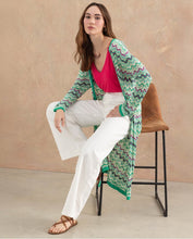 Load image into Gallery viewer, Cárdigan largo tricot VERDE
