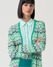 Load image into Gallery viewer, Cárdigan largo tricot VERDE
