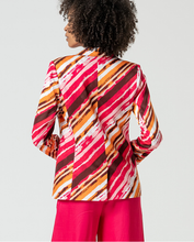 Load image into Gallery viewer, Blazer satinada cruzada FUCSIA
