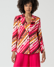 Load image into Gallery viewer, Blazer satinada cruzada FUCSIA
