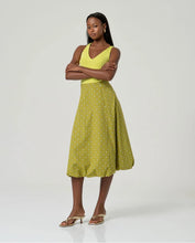 Load image into Gallery viewer, Falda globo algodón estampado Verde

