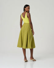 Load image into Gallery viewer, Falda globo algodón estampado Verde
