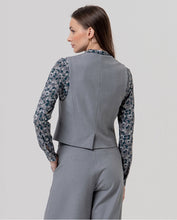 Load image into Gallery viewer, Chaleco con forro estampado Gris

