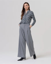Cargar imagen en el visor de la galería, Pantalón ancho de tiro alto GRIS
