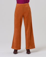 Cargar imagen en el visor de la galería, Pantalón ancho efecto ante Toffee
