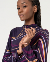 Load image into Gallery viewer, Vestido midi elástico MORADO
