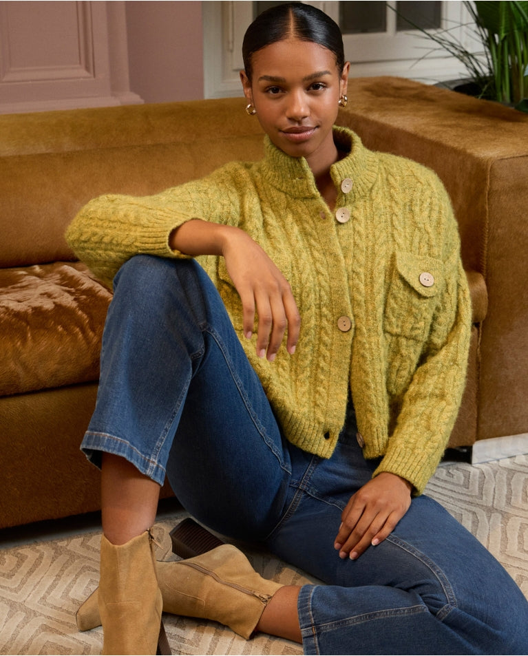 Cárdigan de punto KAKI